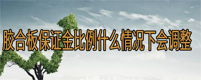 胶合板保证金比例什么情况下会调整